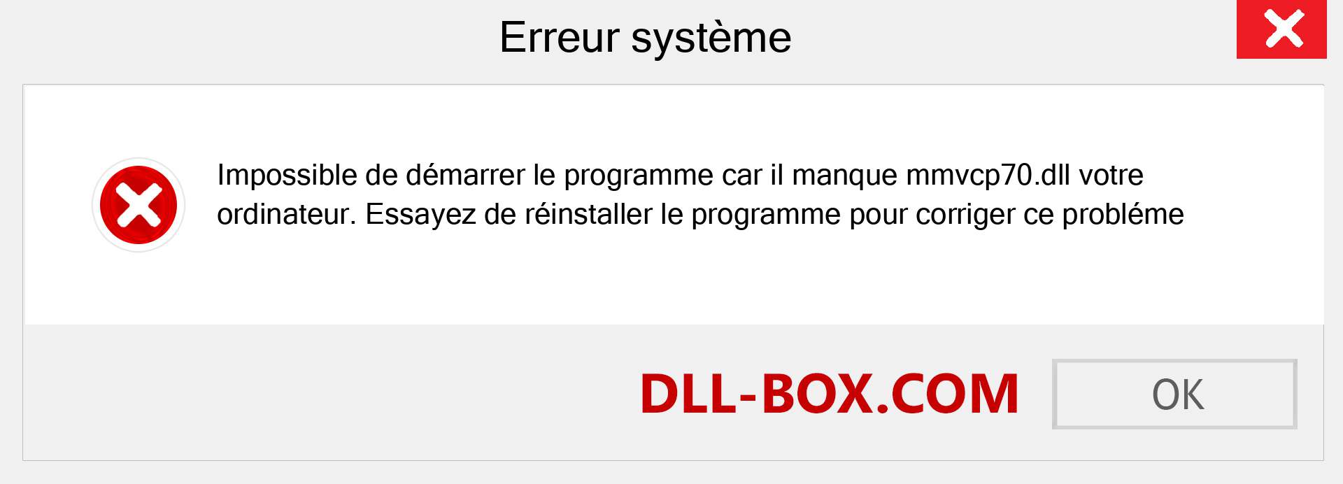 Le fichier mmvcp70.dll est manquant ?. Télécharger pour Windows 7, 8, 10 - Correction de l'erreur manquante mmvcp70 dll sur Windows, photos, images