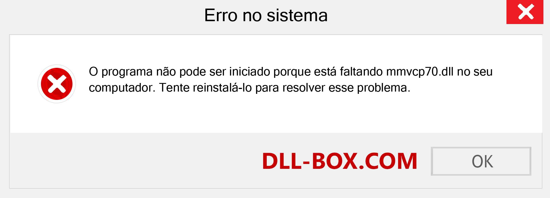 Arquivo mmvcp70.dll ausente ?. Download para Windows 7, 8, 10 - Correção de erro ausente mmvcp70 dll no Windows, fotos, imagens